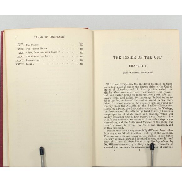 Antique Book "The Inside Of The Cup" By Winston Churchill, Macmillan Co. 1915 - Picture 5 of 9